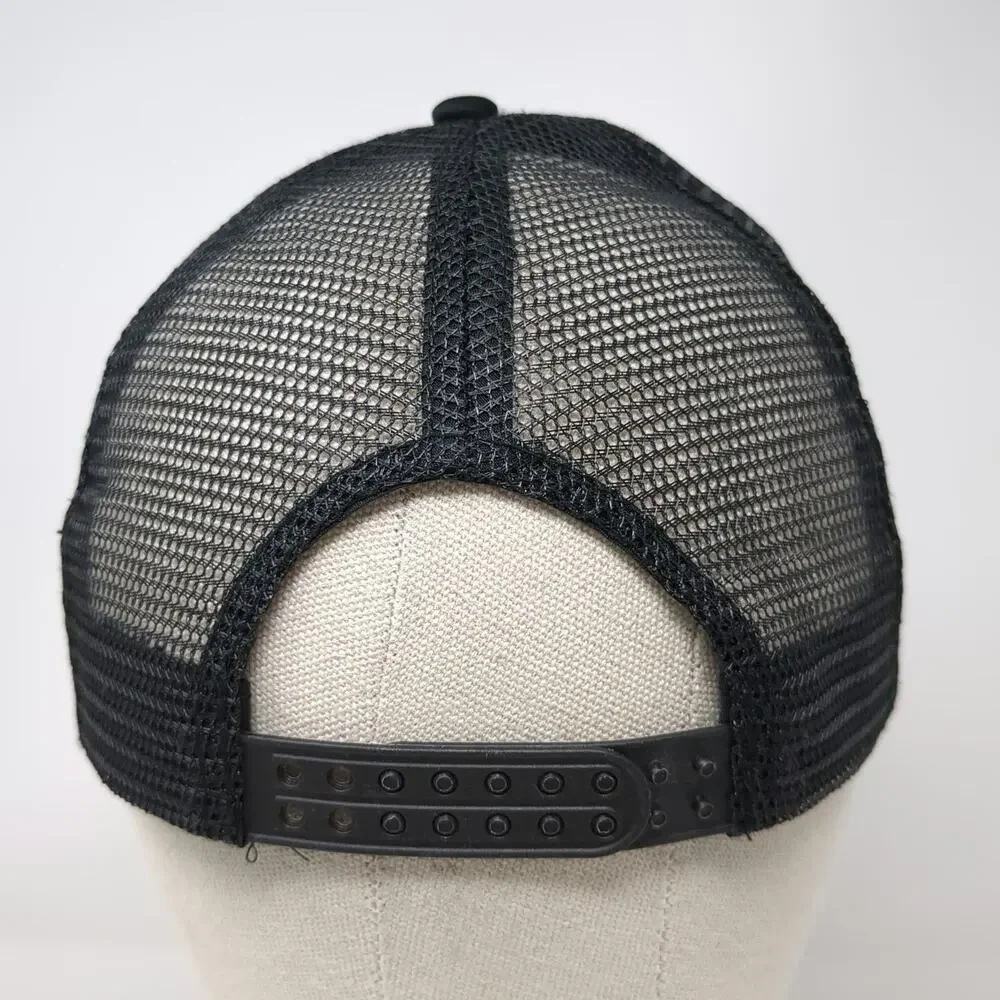 Trucker Hat Black One Size Ignite Animal Skull Mesh Back Snapback Foam Front hat